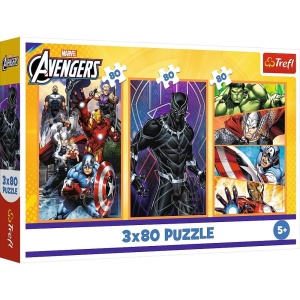 PUZZLE 3X80 DNI PEŁNE AKCJI TREFL, TREFL