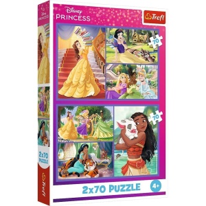 PUZZLE 2X70 BAJKOWE DNI TREFL, TREFL