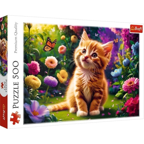 Puzzle 500 Uroczy kotek TREFL, Trefl