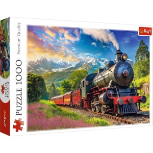 PUZZLE 1000 PODRÓŻ POCIĄGIEM TREFL, TREFL