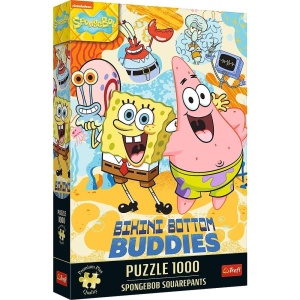 PUZZLE 1000 SPONGEBOB KANCIASTOPORTY TREFL, TREFL