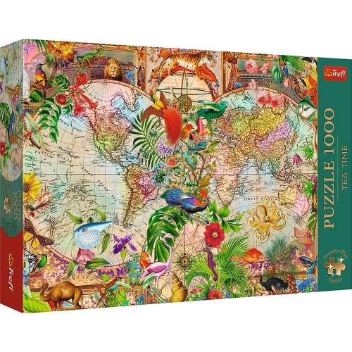 Puzzle 1000 Antyczna mapa świata TREFL, Trefl