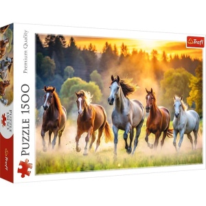 PUZZLE 1500 DZIKIE KONIE TREFL, TREFL
