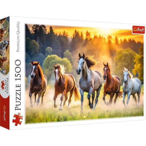 Puzzle 1500 Dzikie konie TREFL, Trefl