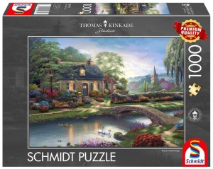 PUZZLE PQ 1000 THOMAS KINKADE DOMEK NAD STRUMY G3