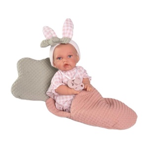 LALKA HISZPAŃSKA PETIT ZE ŚPIWORKIEM 27CM