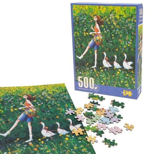 Puzzle dziewczyna z gąskami 500 elementów, Askato