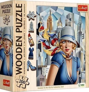 PUZZLE DREWNIANE 200 LATO W MIEŚCIE TREFL, TREFL