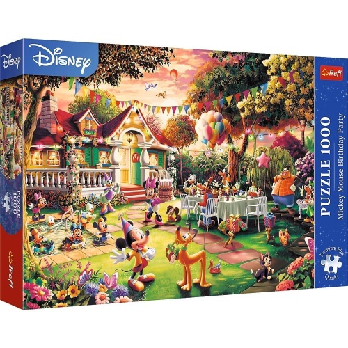 Puzzle 1000 Przyjęcie Myszki Mickey TREFL, Trefl