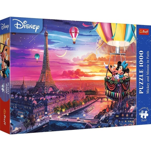 Puzzle 1000 Mickey i Minnie w Paryżu TREFL, Trefl
