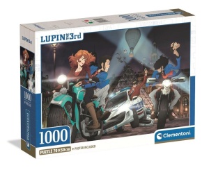 PUZZLE 1000 COMPACT LUPIN III, CLEMENTONI