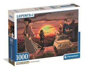 PUZZLE 1000 COMPACT LUPIN III, CLEMENTONI
