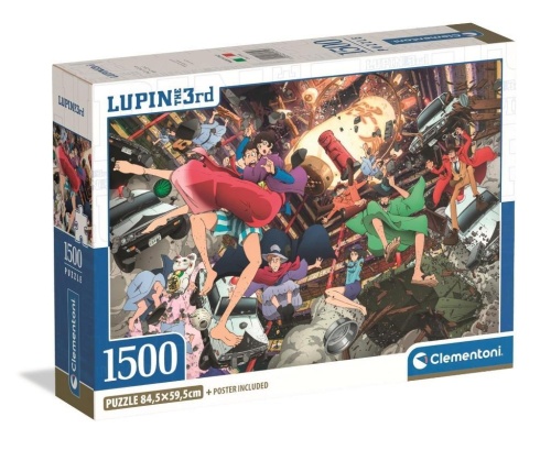 Puzzle 1500 Compact Lupin III, Clementoni