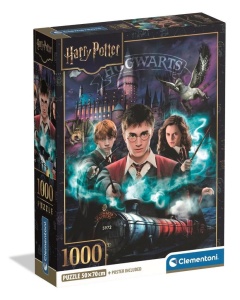 PUZZLE 1000 COMPACT HARRY POTTER, CLEMENTONI
