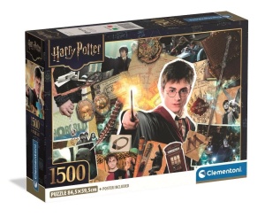PUZZLE 1500 COMPACT HARRY POTTER, CLEMENTONI