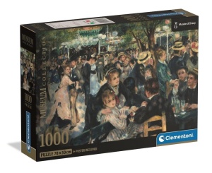 PUZZLE 1000 MUSEUM RENOIR - BAL DU MOULIN DE LA