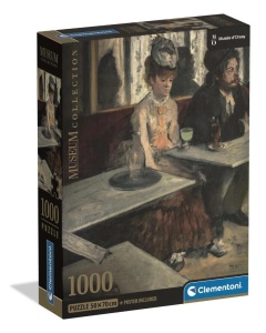 PUZZLE 1000 MUSEUM DEGAS, DANS UN CAFE, CLEMENTONI