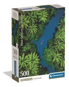 PUZZLE 500 TROPICAL AERIAL VIEW, CLEMENTONI