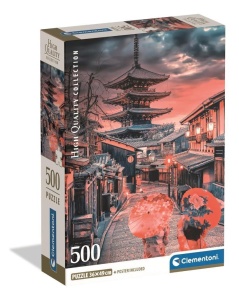 PUZZLE 500 EVENING IN KYOTO, CLEMENTONI