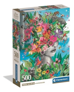 PUZZLE 500 HEAD IN THE JUNGLE, CLEMENTONI