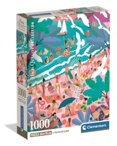 PUZZLE 1000 SUNDAY AT THE BEACH, CLEMENTONI