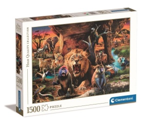 PUZZLE 1500 HQ THE TRIBAL SOCIETY, CLEMENTONI