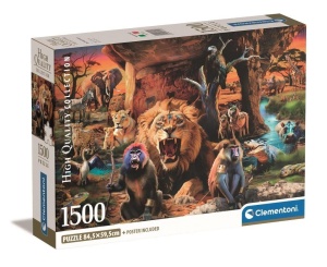 PUZZLE 1500 THE TRIBAL SOCIETY, CLEMENTONI