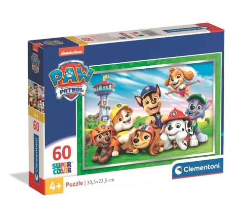 Puzzle 60 Super Kolor Psi Patrol, Clementoni