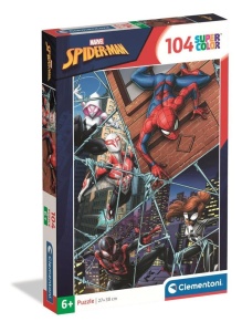 PUZZLE 104 SUPER KOLOR SPIDER-MAN, CLEMENTONI