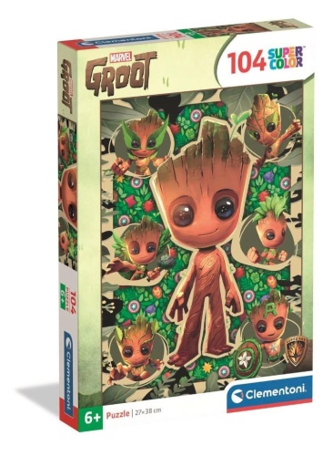 Puzzle 104 Super Kolor Groot, Clementoni