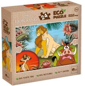 PUZZLE 24 KRÓL LEW EKO DWUSTRONNE, LISCIANI