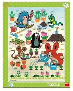 PUZZLE 40 RAMKOWE KRECIK W OGRÓDKU, DINO TOYS