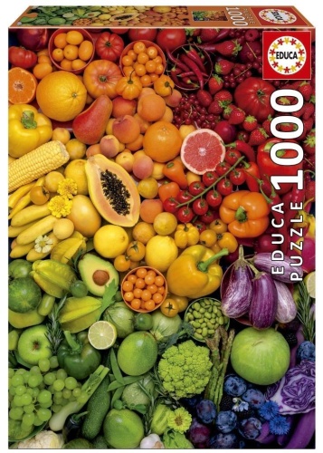 Puzzle 1000 Kolorowe witaminy, Educa