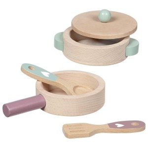 ZESTAW KUCHENNY DREWNIANY KITCHEN LOVE, GOKI