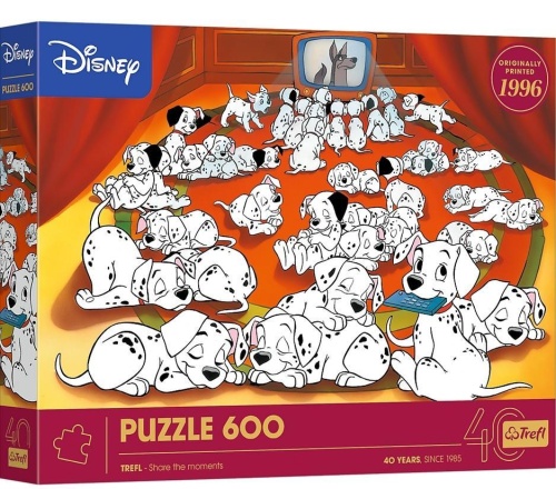 Puzzle 600 101 Dalmatyńczyków Disney TREFL, Trefl