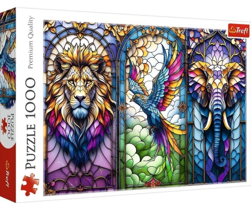 Puzzle 1000 Witraż: Zwierzęta TREFL, Trefl