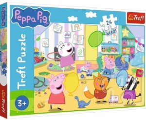 PUZZLE 24 MAXI PIĘKNA PEPPA TREFL, TREFL