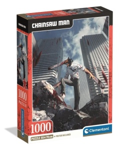 PUZZLE 1000 COMPACT ANIME CHAINSAW MAN, CLEMENTONI