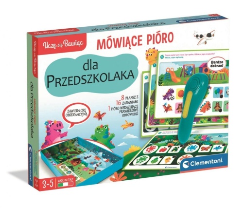 Mówiące Pióro 500 pytań przedszkolaka, Clementoni