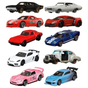 HOT WHEELS SZYBCY I WŚCIEKLI SAMOCHODZIK (24SZT)