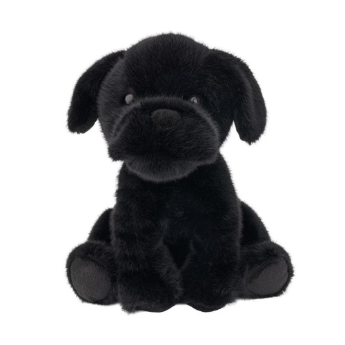 Pies Buldog czarny 25cm, Beppe