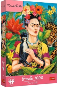 PUZZLE 1000 FRIDA KAHLO: PORTRET W DŻUNGLI TREFL