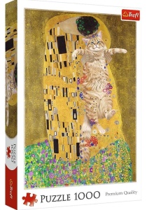 PUZZLE 1000 PURRFEKCYJNY POCAŁUNEK TREFL, TREFL