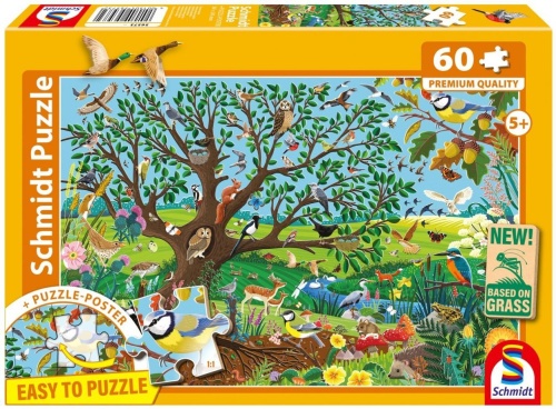 Puzzle PQ 60 Zwierzęta w ogrodzie, Schmidt