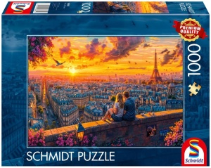 PUZZLE PQ 1000 SZEPTY Z DACHU PARYŻA, SCHMIDT