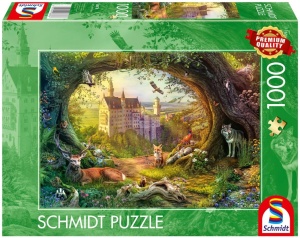 PUZZLE PQ 1000 BAJKOWY ZAMEK I MAGICZNY LAS