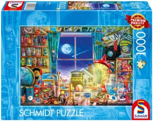 PUZZLE PQ 1000 W DRODZE NA KSIĘŻYC, SCHMIDT