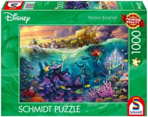 PUZZLE PQ 1000 MAŁA SYRENKA I URSZULA, SCHMIDT