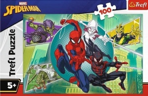 PUZZLE 100 SPIDERMAN PAJĘCZNA TREFL, TREFL