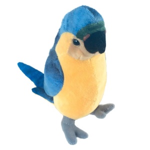 PAPUGA NIEBIESKO-ŻÓŁTA 17CM, BEPPE